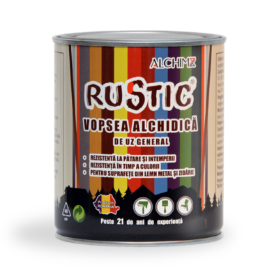 Vopsea alchidică Rustic – Producător Alchim 96 Buzău